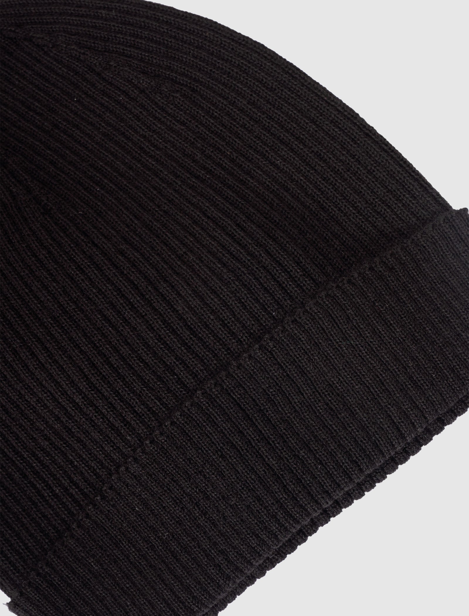 RIBBED BEANIE "BLACK"