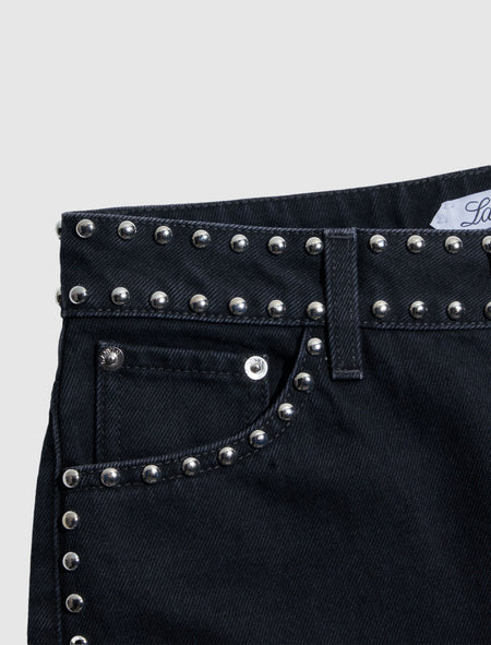WOMEN'S STUDDED FLARED TROUSERS