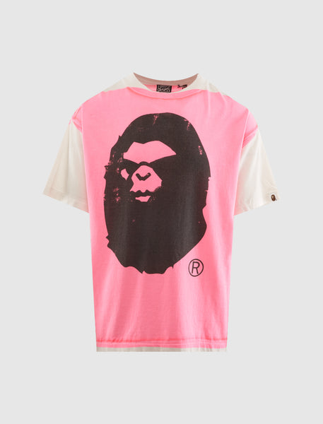 Sサイズ✨A BATHING APE ピンクカモ 猿ロゴ 半袖 Tシャツ SM-HR1-1111-C33_front_grande.