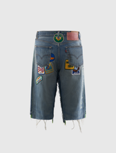 BETTER WITH AGE GENTLEMEN'S TRIPLE-WIDE LONG DENIM SHORT