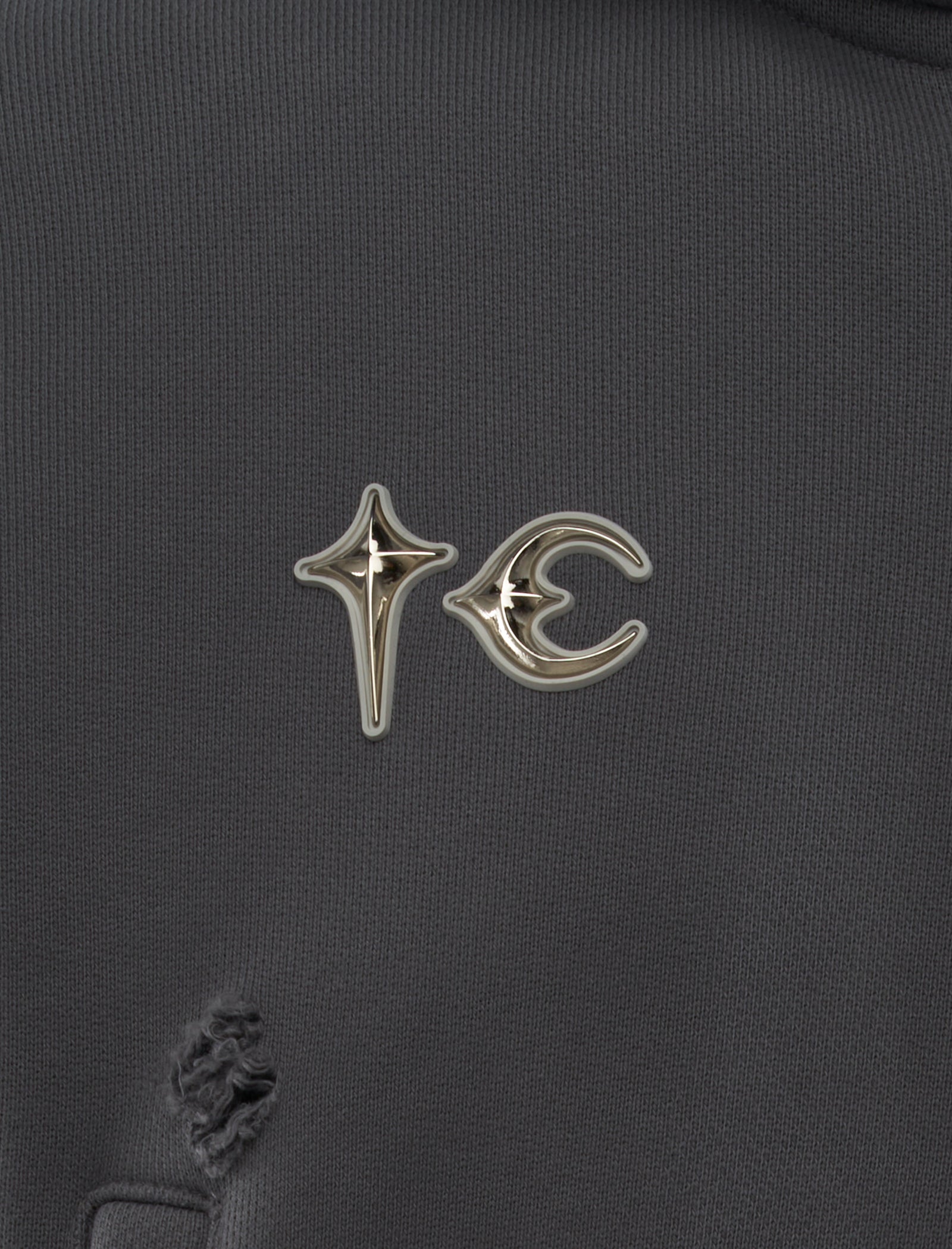 LEATHER FLAME HOODIE