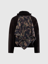 THUG CLUB CREED SCARF HOODED ZIP-UP HOODIE