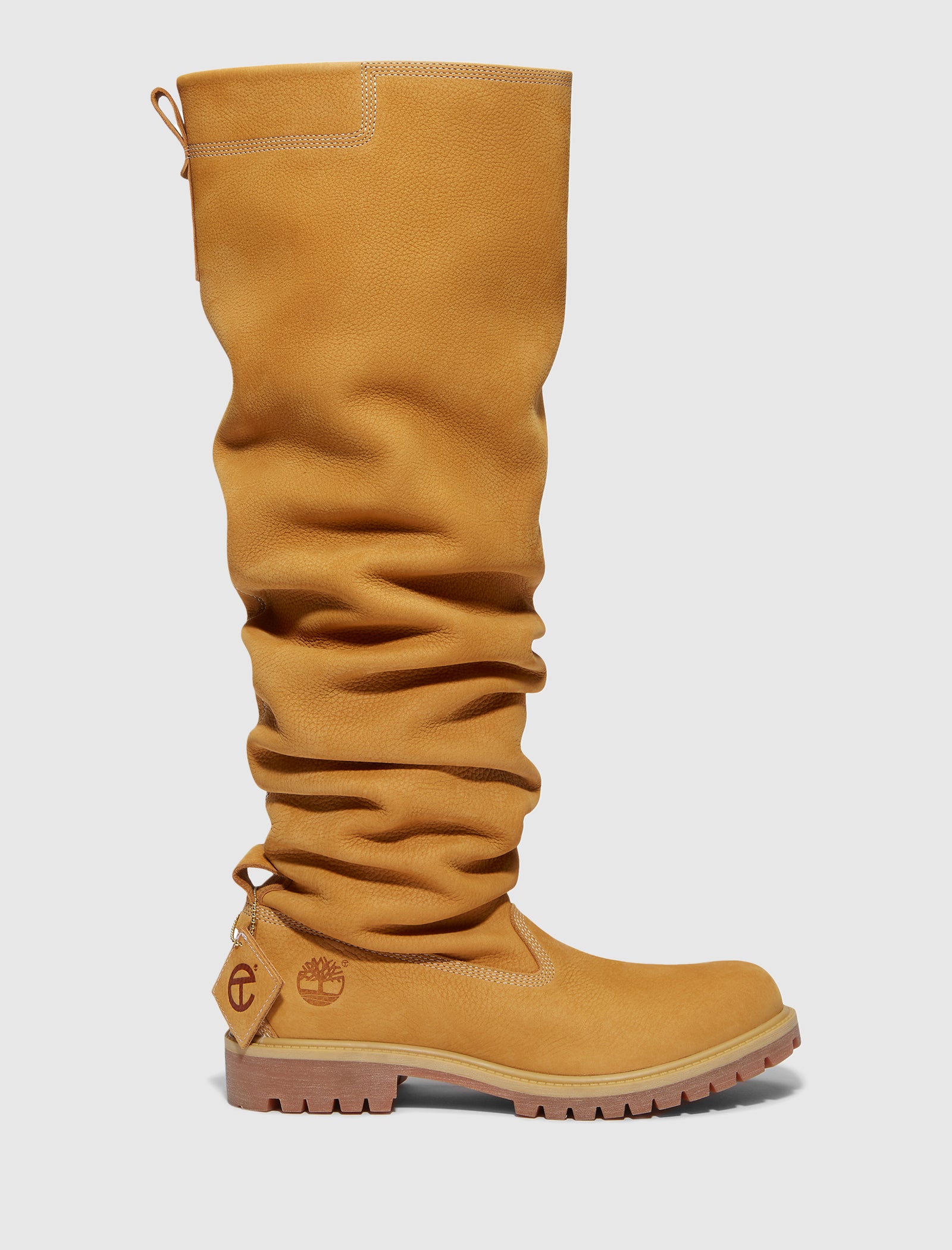 TELFAR PULL ON BOOT HIGH "WHEAT"