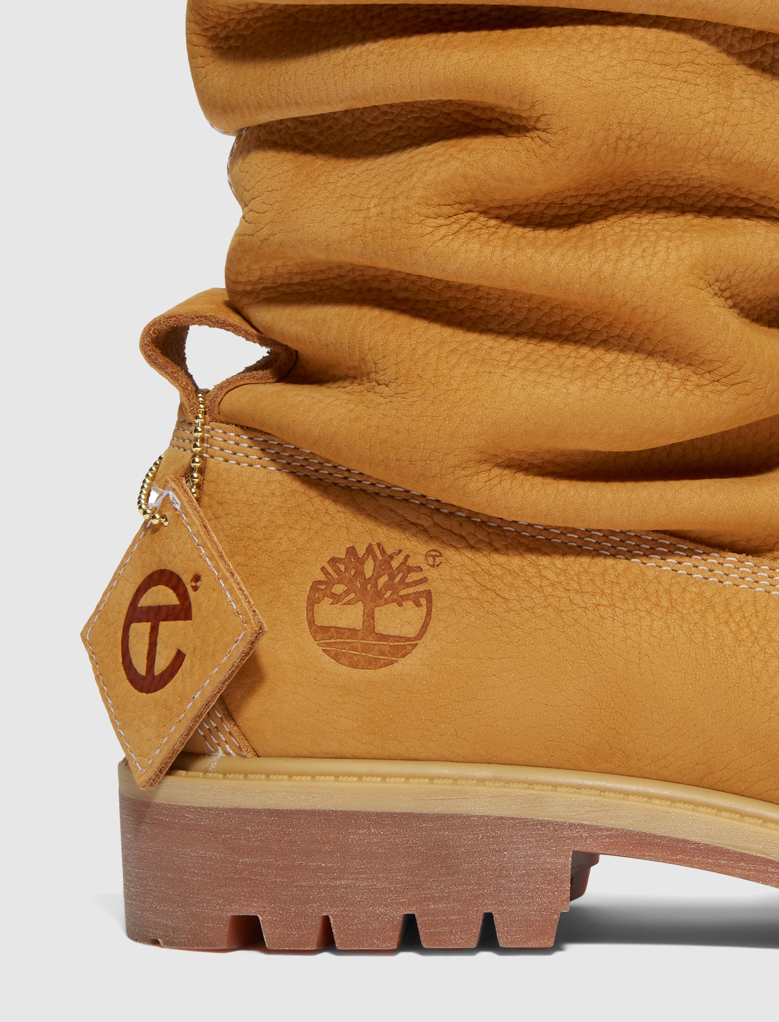 TELFAR PULL ON BOOT HIGH "WHEAT"