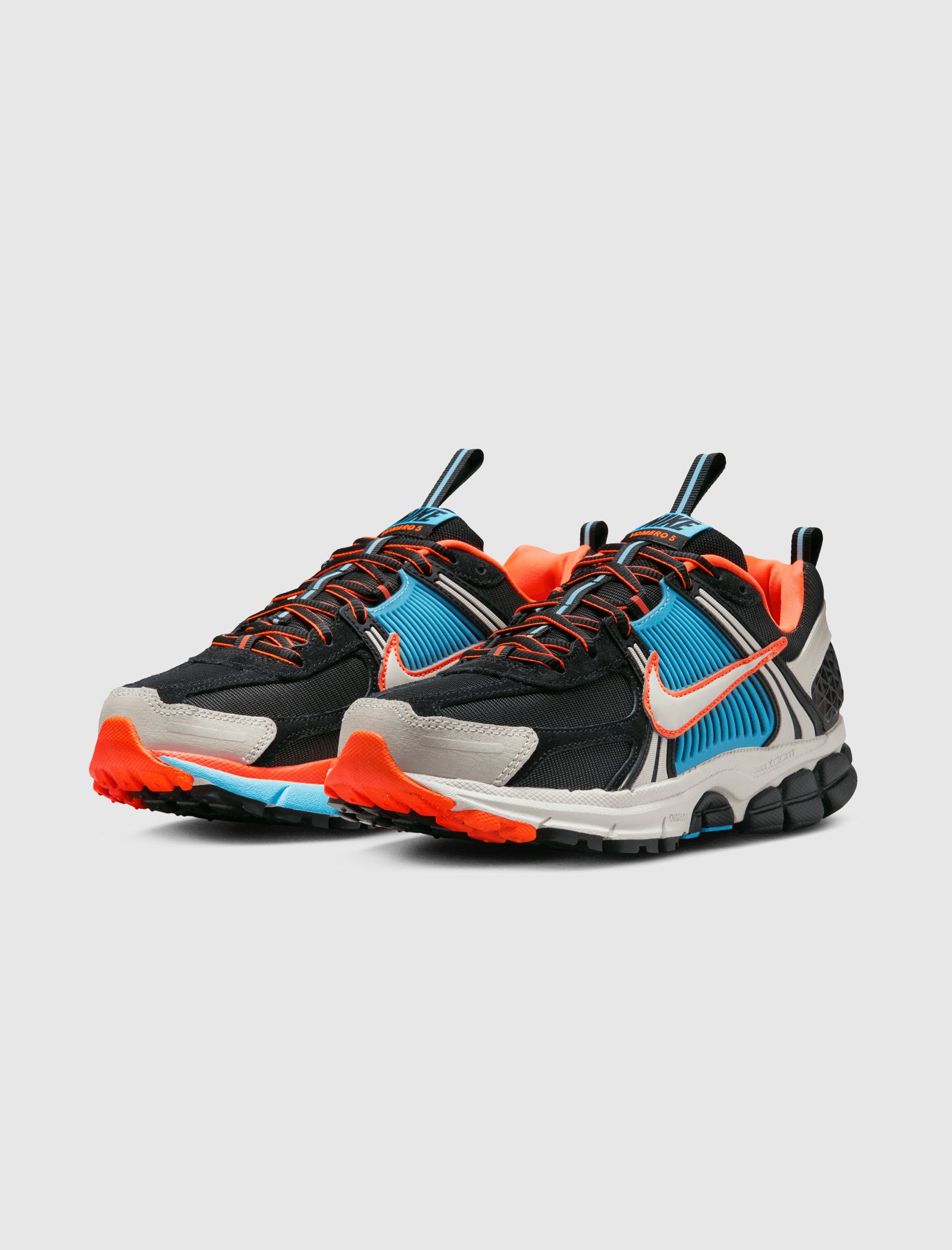 WOMEN'S NIKE ZOOM VOMERO 5 "BLACK/LIGHT BONE/BLUE GAZE/TOTAL ORANGE"