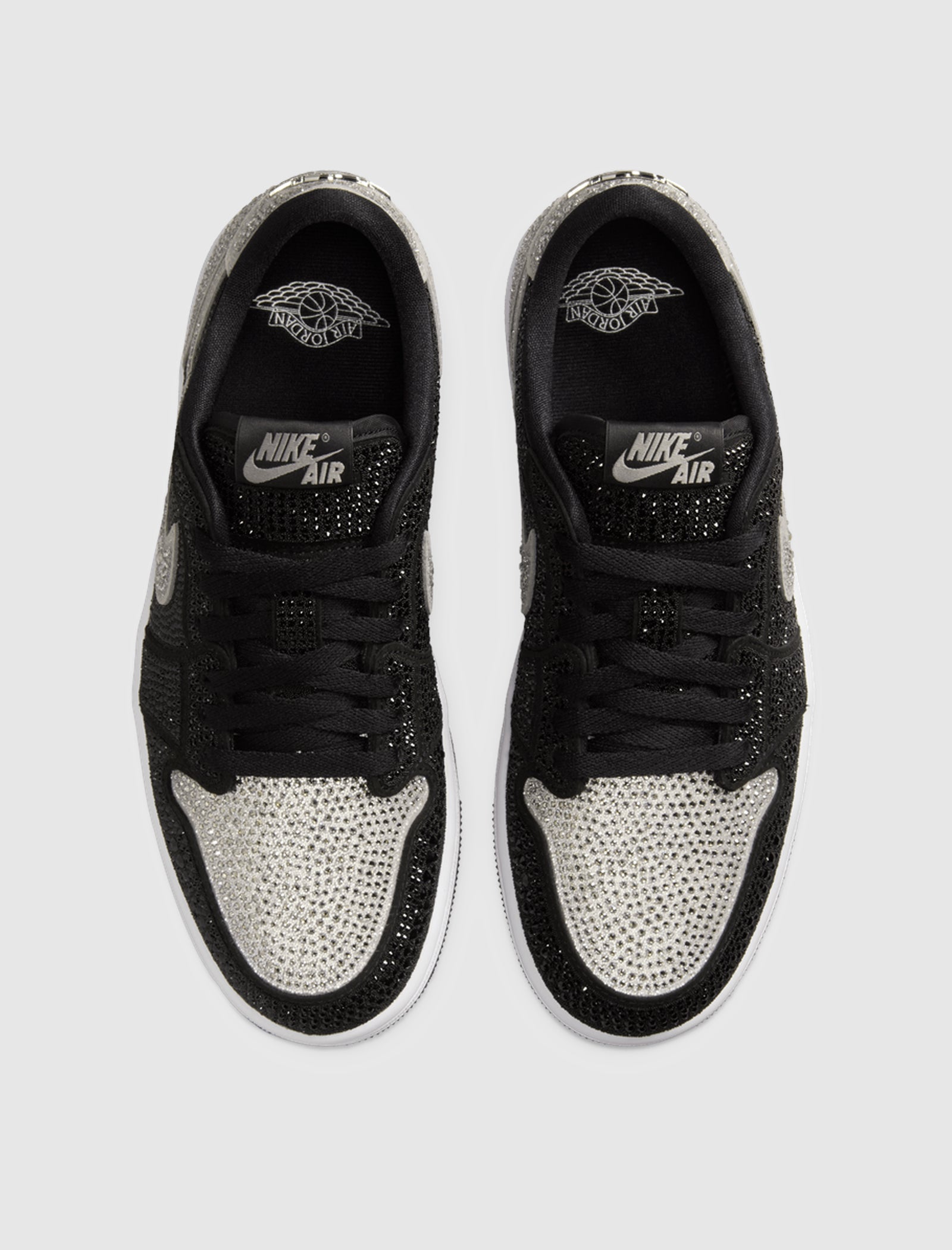 WOMEN'S SWAROVSKI X AIR JORDAN 1 RETRO LOW OG "STEALTH"
