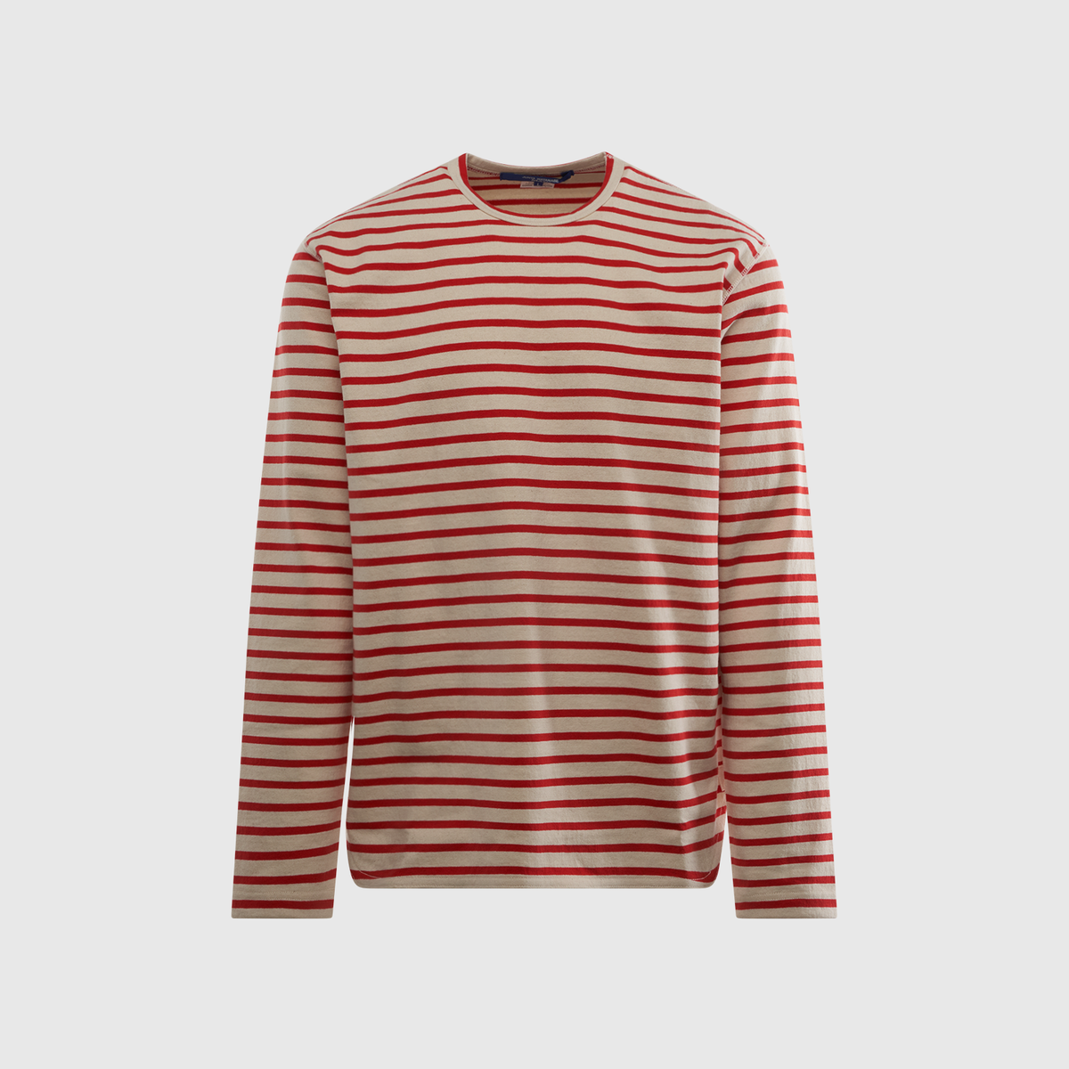 JUNYA WATANABE MAN RED & WHITE STRIPE LONG SLEEVE T-SHIRT