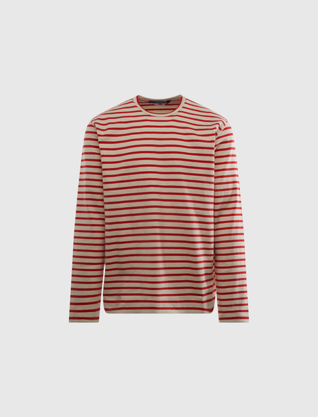 ss03 junya watanabe man 有刺鉄線　T-shirt JUNYA WATANABE MAN RED & WHITE STRIPE LONG SLEEVE T-SHIRT
