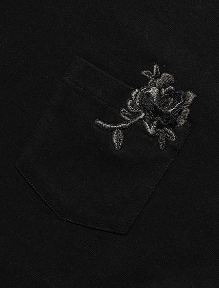 FLOWER EMBROIDERED TEE