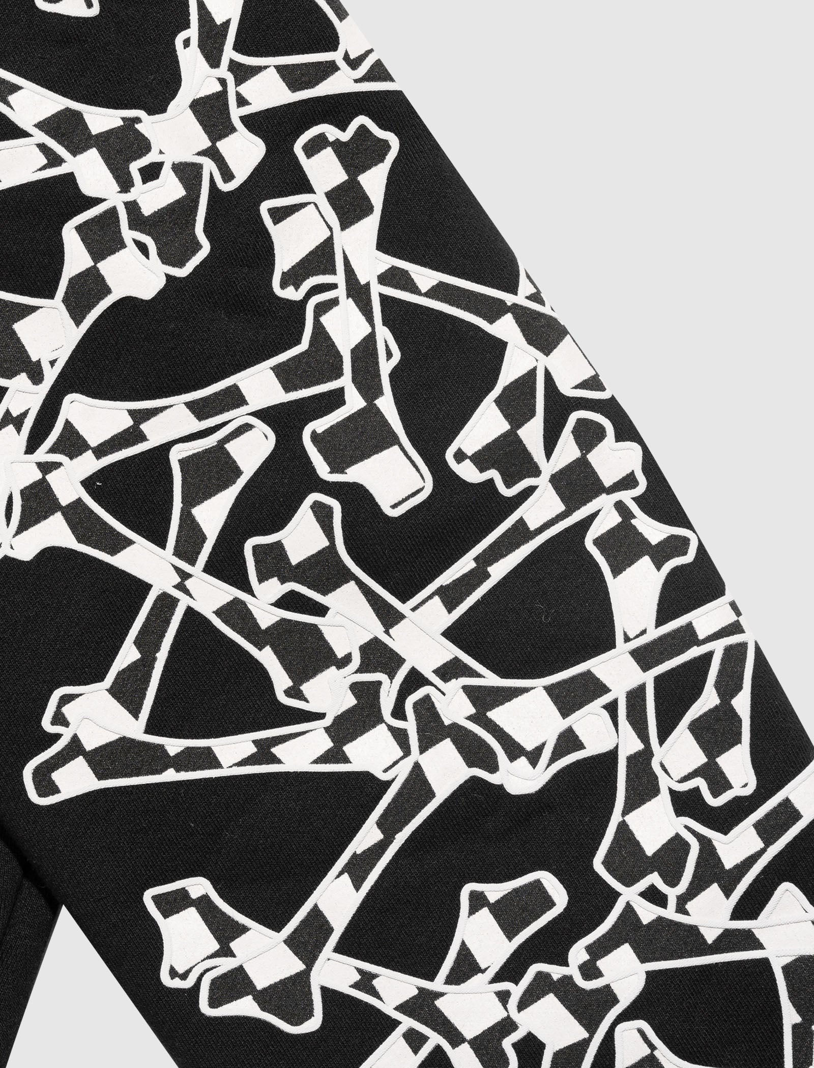 WES LANG CHECKERED BONES HOODIE