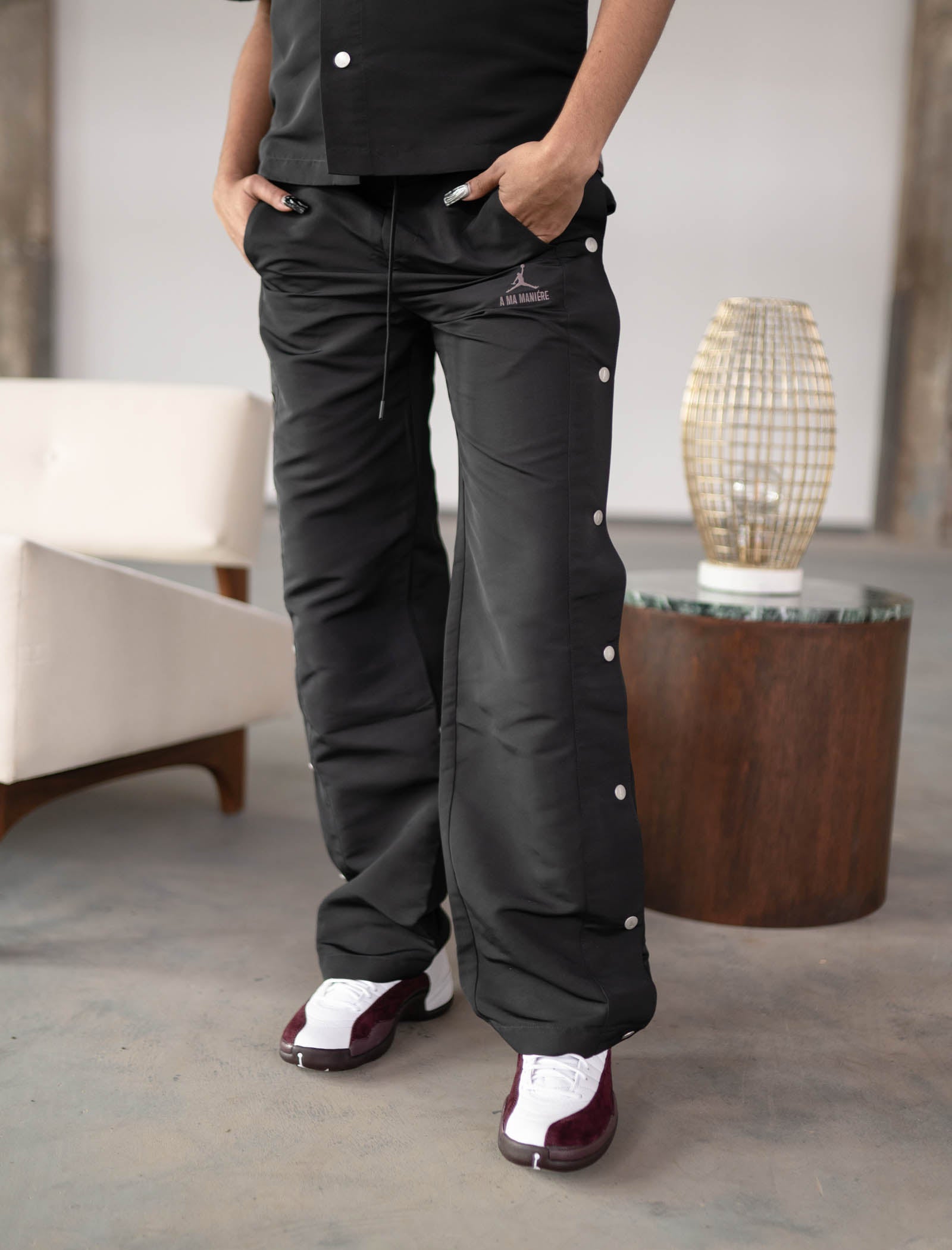 Vintage Jordan TearAway Pants Mens Fashion Activewear on Carousell